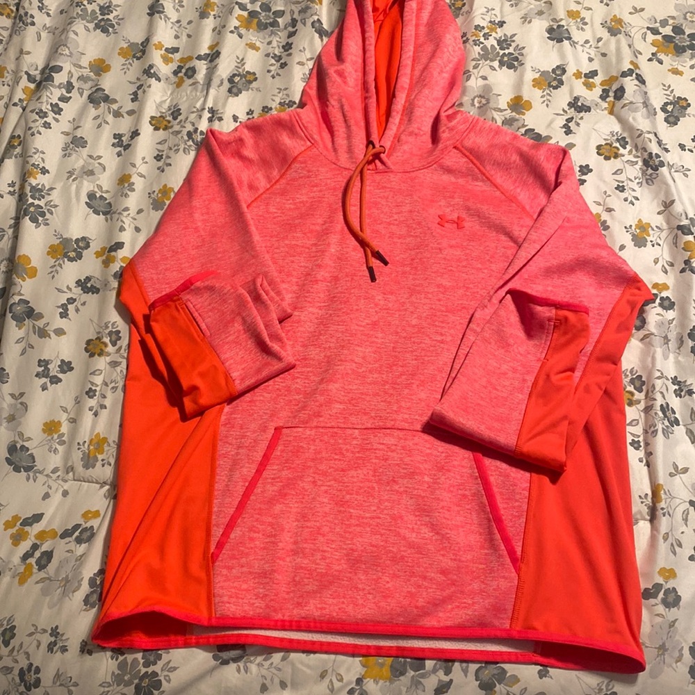Red underarmour hoodie